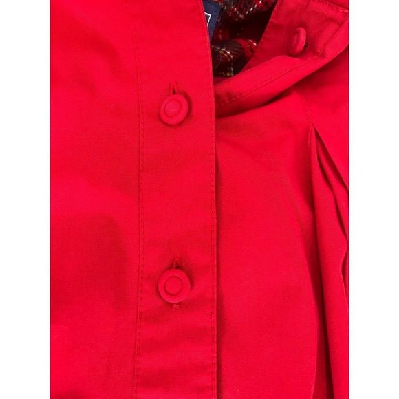 Rothschild Vintage Girls Red Cape Jacket‎ Quilted Tartan Plaid Lining 12 months - Picture 8 of 10